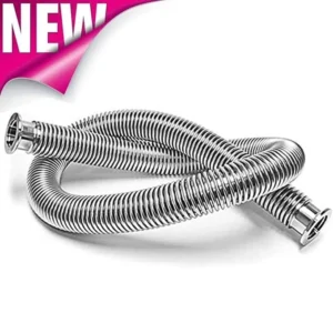 kf 40 stainless steel vacuum bellow hose, 1000mm flexible length
